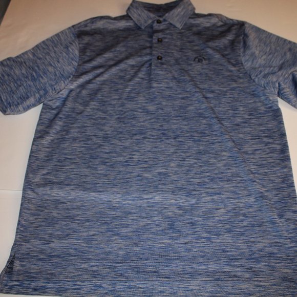 Footjoy Mens Short Sleeve Golf Polo MEDIUM Static Blue - Picture 7 of 7